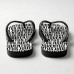 Chinelo Masculino Juventus Estampa Tipográfica Preto e Branco