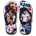 Chinelo Masculino Harry Kane Inglaterra Collage Azul, Vermelho e Branco