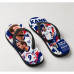 Chinelo Masculino Harry Kane Inglaterra Collage Azul, Vermelho e Branco