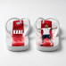 Chinelo Masculino Harry Kane Inglaterra Three Lions Branco e Vermelho Chinelo Masculino Harry Kane Inglaterra Three Lions Branco e Vermelho