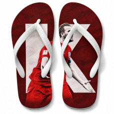 Chinelo Masculino Harry Kane Minimal Bordô e Branco