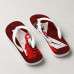 Chinelo Masculino Harry Kane Minimal Bordô e Branco