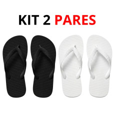 Kit 2 Chinelos Masculino de Dedo