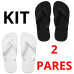 Kit 2 Chinelos Masculino de Dedo Kit 2 Chinelos Masculino de Dedo