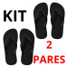 Kit 2 Chinelos Masculino de Dedo Kit 2 Chinelos Masculino de Dedo