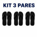 Kit 3 Chinelos Masculino e Feminino de Dedo Kit 3 Chinelos Masculino e Feminino de Dedo