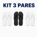 Kit 3 Chinelos Masculino e Feminino de Dedo Kit 3 Chinelos Masculino e Feminino de Dedo