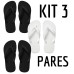 Kit 3 Chinelos Masculino e Feminino de Dedo Kit 3 Chinelos Masculino e Feminino de Dedo