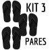 Kit 3 Chinelos Masculino e Feminino de Dedo Kit 3 Chinelos Masculino e Feminino de Dedo