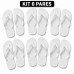 Kit 6 Chinelos Masculino e Feminino de Dedo