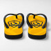 Chinelo Masculino LA Galaxy Escudo Azul com Fundo Amarelo Minimalista