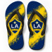 Chinelo Masculino LA Galaxy Escudo com Efeito Pincelado
