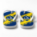 Chinelo Masculino LA Galaxy Escudo com Efeito Pincelado