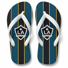 Chinelo Masculino LA Galaxy Listras Verticais Azul Petróleo