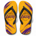 Chinelo Masculino Los Angeles Lakers Brush Amarelo e Roxo