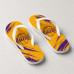 Chinelo Masculino Los Angeles Lakers Brush Amarelo e Roxo