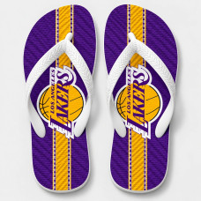 Chinelo Masculino Los Angeles Lakers Classic Roxo e Amarelo
