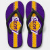 Chinelo Masculino Los Angeles Lakers Classic Roxo e Amarelo