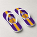 Chinelo Masculino Los Angeles Lakers Classic Roxo e Amarelo