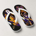 Chinelo Masculino Los Angeles Lakers Kobe Bryant Lenda 8 e 24 Preto, Roxo e Amarelo