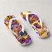 Chinelo Masculino Los Angeles Lakers LeBron James King Roxo e Amarelo