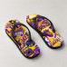 Chinelo Masculino Los Angeles Lakers LeBron James King Roxo e Amarelo