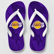 Chinelo Masculino Los Angeles Lakers Star Roxo e Amarelo