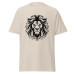 Camiseta Masculina Leão Imponente – Estampa Tribal Preto e Branco