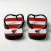 Chinelo Masculino Liverpool FC Listrado Vermelho e Branco