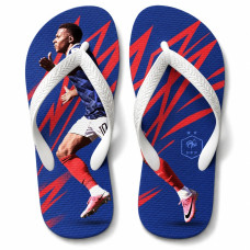 Chinelo Masculino Kylian Mbappé França Speed Azul e Vermelho