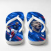 Chinelo Masculino Kylian Mbappé França Raça Azul e Vermelho