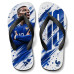 Chinelo Masculino Kylian Mbappé França Splash Azul e Branco