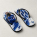 Chinelo Masculino Kylian Mbappé França Splash Azul e Branco