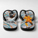 Chinelo Masculino Kylian Mbappé Real Madrid Waves Laranja e Branco