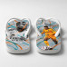 Chinelo Masculino Kylian Mbappé Real Madrid Waves Laranja e Branco