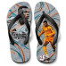 Chinelo Masculino Kylian Mbappé Real Madrid Waves Laranja e Branco
