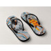 Chinelo Masculino Kylian Mbappé Real Madrid Waves Laranja e Branco