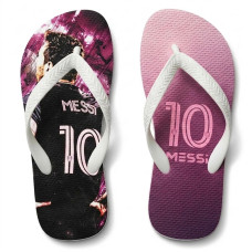 Chinelo Masculino Lionel Messi Inter Rosa e Preto
