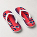Chinelo Masculino New England Patriots Bold Vermelho e Azul