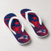 Chinelo Masculino New England Patriots Brush Azul e Vermelho