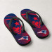 Chinelo Masculino New England Patriots Brush Azul e Vermelho
