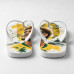 Chinelo Masculino Neymar Jr Brasil Canarinho Branco, Amarelo e Verde