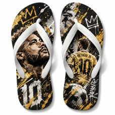 Chinelo Masculino Neymar Jr Gold Street Preto e Dourado Chinelo Masculino Neymar Jr Gold Street Preto e Dourado