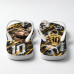 Chinelo Masculino Neymar Jr Gold Street Preto e Dourado