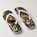 Chinelo Masculino Neymar Jr Gold Street Preto e Dourado