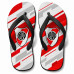 Chinelo Masculino River Plate Geométrico Branco, Vermelho e Cinza