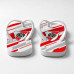 Chinelo Masculino River Plate Geométrico Branco, Vermelho e Cinza