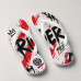 Chinelo Masculino River Plate Graffiti Urbano Branco, Vermelho e Preto