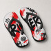 Chinelo Masculino River Plate Graffiti Urbano Branco, Vermelho e Preto