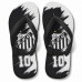 Chinelo Masculino Santos F.C. Camisa 10 Preto e Branco